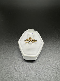 Ring 333er Gold mit Diamant Gr56