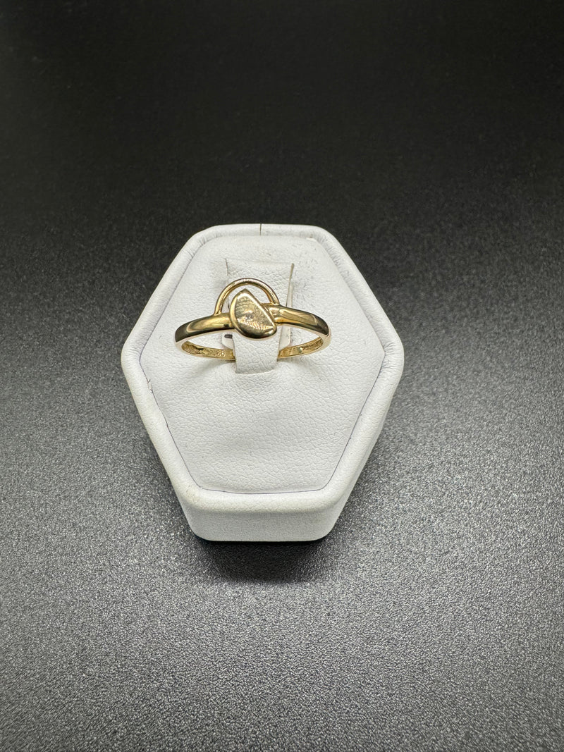 Ring 585er Gold mit Briliant Gr56