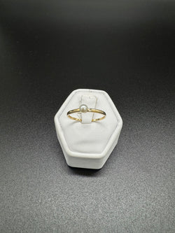 Ring 585er Gold mit Perle Gr 61